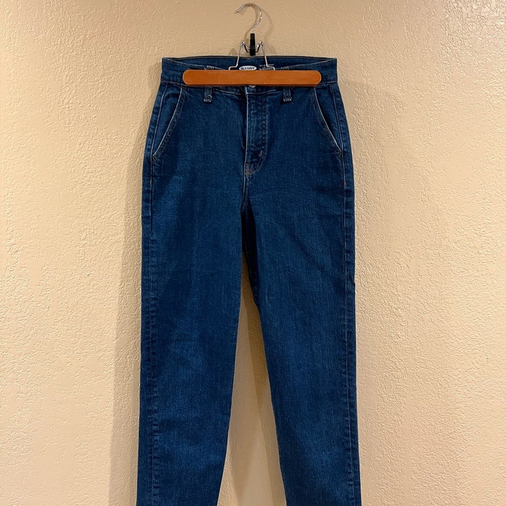 Old Navy Women's Dark Blue Straight Leg Jeans